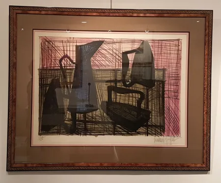 Litografía Buffet - Les fers à repasser