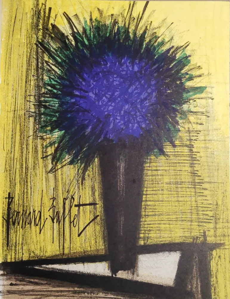 Litografía Buffet - Lila Bouquet