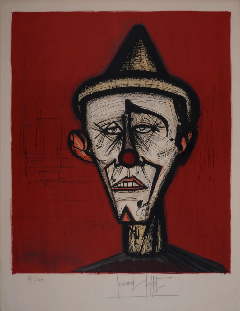 Litografía Buffet - Mon Cirque, 1968 - Hand-signed!