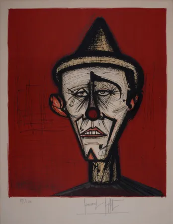 Litografía Buffet - Mon Cirque, 1968 - Hand-signed!