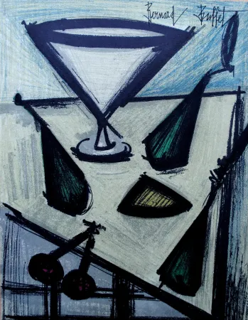 Litografía Buffet - Nature morte aux fruits, 1967