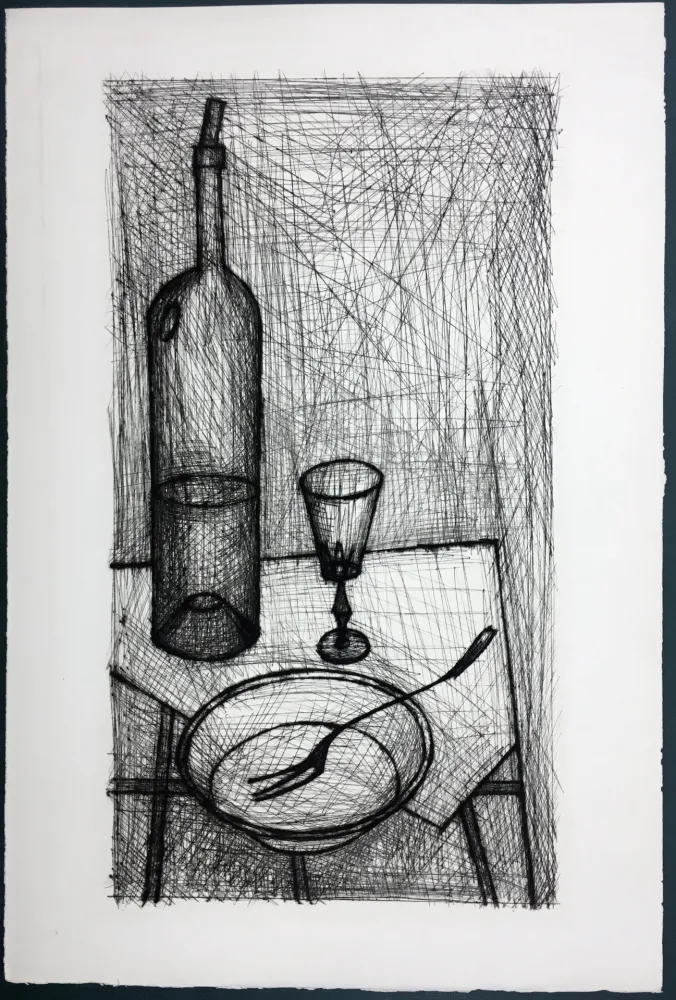 Aguafuerte Buffet - Nature morte pour Recherche de la Purété (1953)