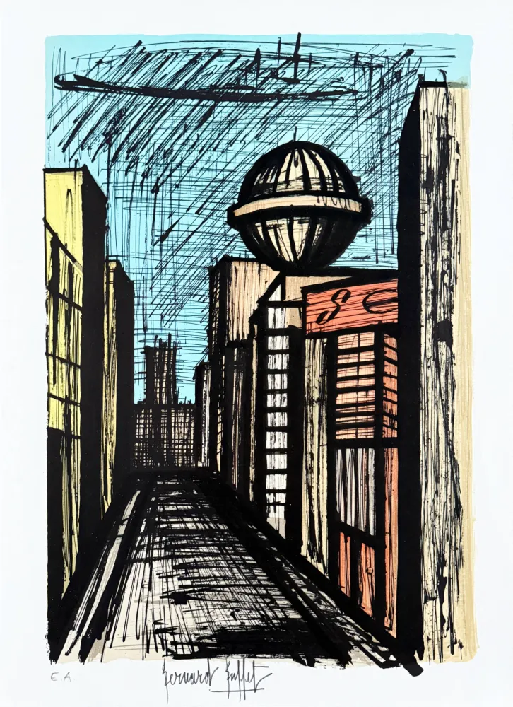 Litografía Buffet - Nishi-Ginza