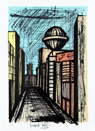 Litografía Buffet - Nishi-Ginza