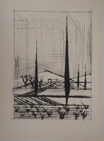 Grabado Buffet - Paysage Italien