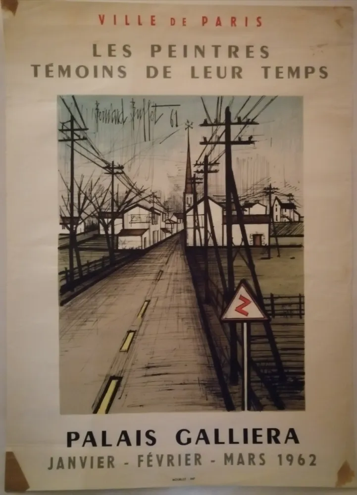 Cartel Buffet - Peintres témoins de leur temps - 1962