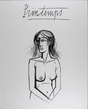 Litografía Buffet - Printemps, 1970