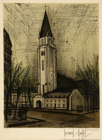 Litografía Buffet - Saint-Germain-des-Prés