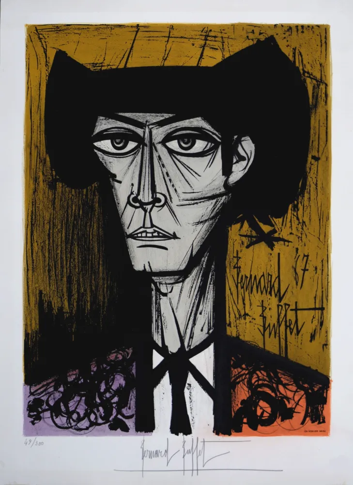 Litografía Buffet - Toreador, 1967 - Hand-signed!