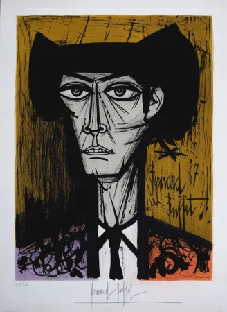 Litografía Buffet - Toreador, 1967 - Hand-signed!