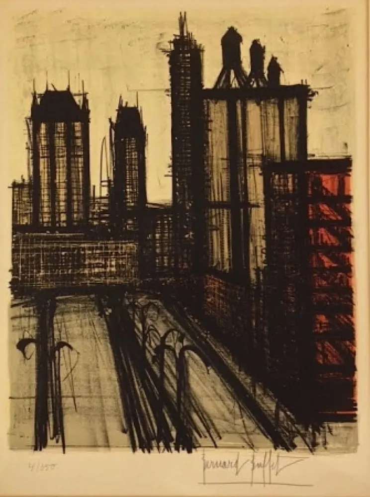 Litografía Buffet - Twentieth Century America  l