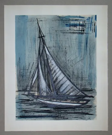 Litografía Buffet - Voilier, 1959