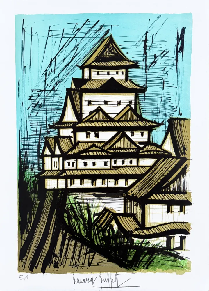 Litografía Buffet - Voyage au Japon