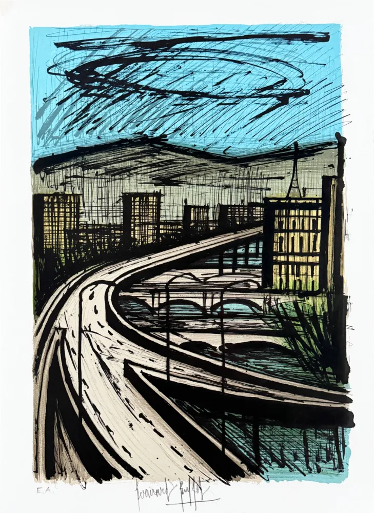 Litografía Buffet - Voyage au Japon