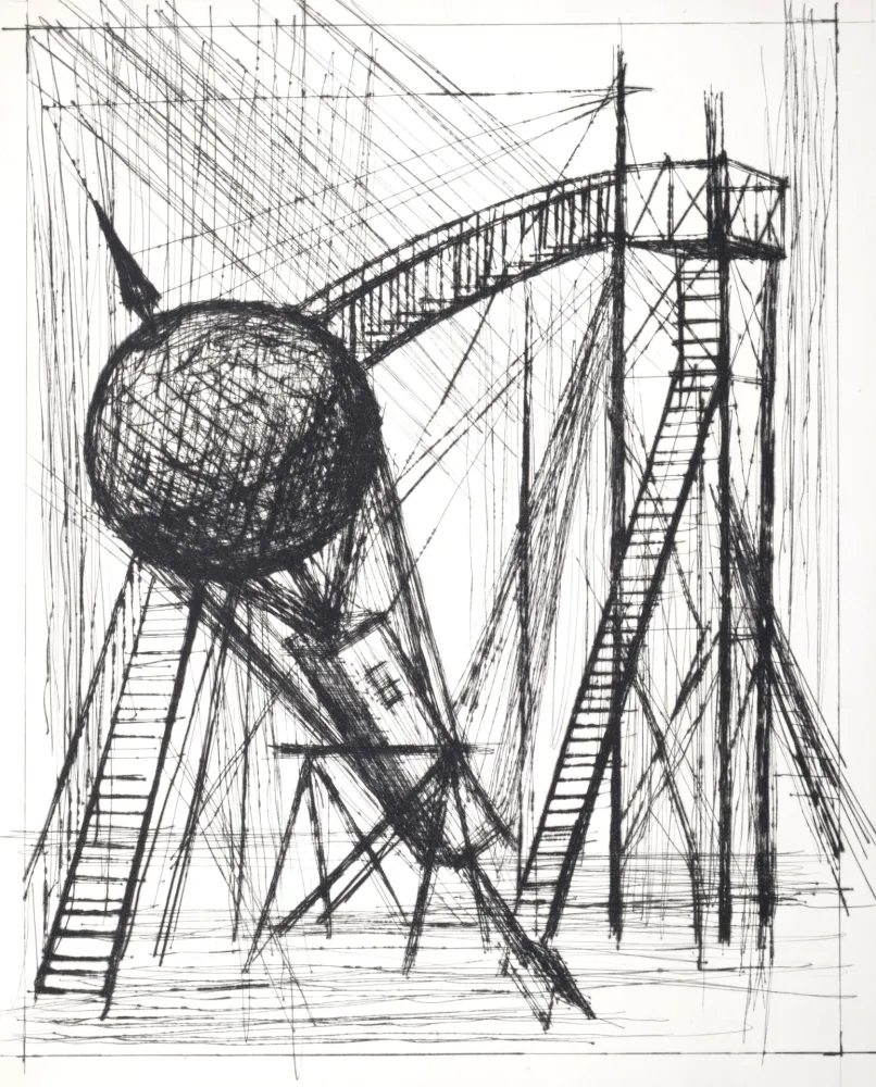 Punta Seca Buffet - Voyages fantastiques de Cyrano de Bergerac, 1958