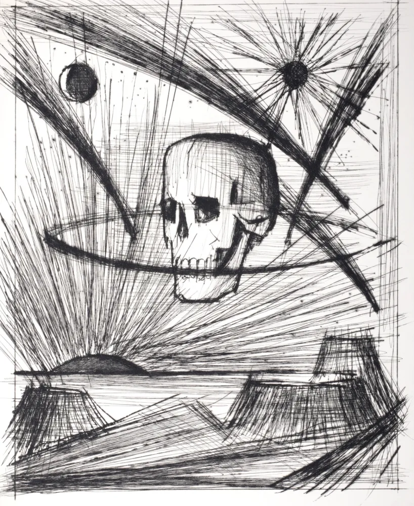 Punta Seca Buffet - Voyages fantastiques de Cyrano de Bergerac, 1958