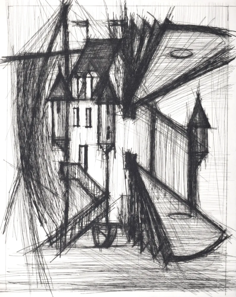 Punta Seca Buffet - Voyages fantastiques de Cyrano de Bergerac, 1958