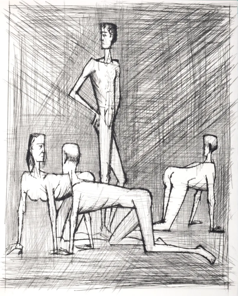 Punta Seca Buffet - Voyages fantastiques de Cyrano de Bergerac, 1958