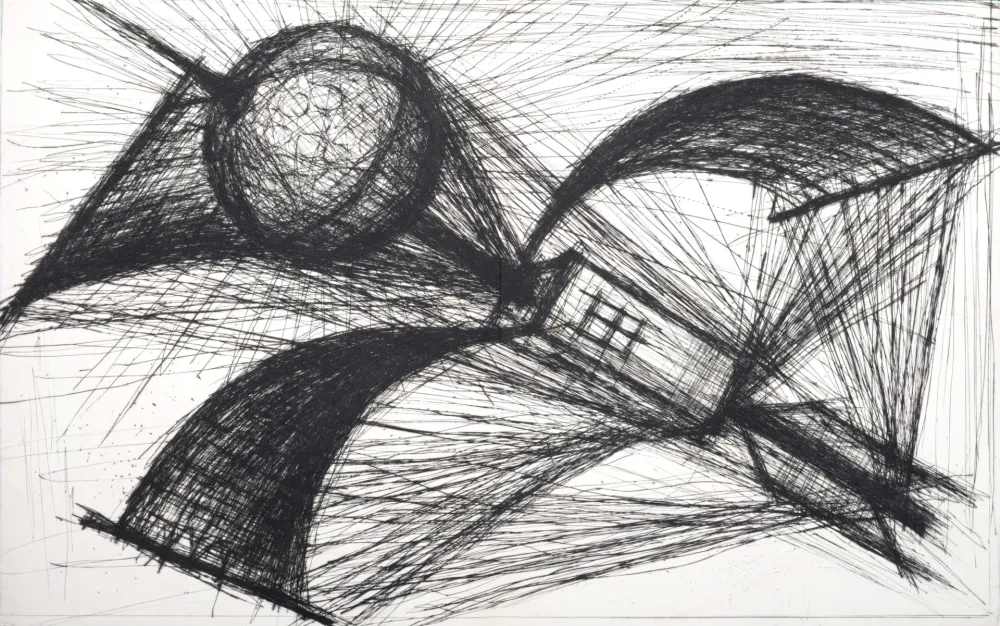 Punta Seca Buffet - Voyages fantastiques de Cyrano de Bergerac, 1958