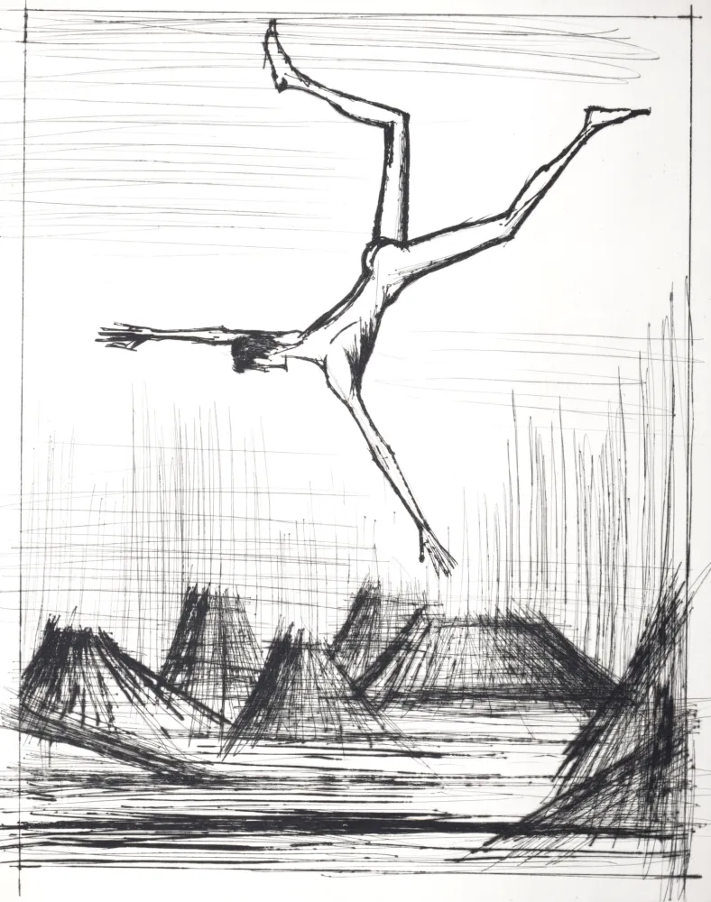 Punta Seca Buffet - Voyages fantastiques de Cyrano de Bergerac, 1958