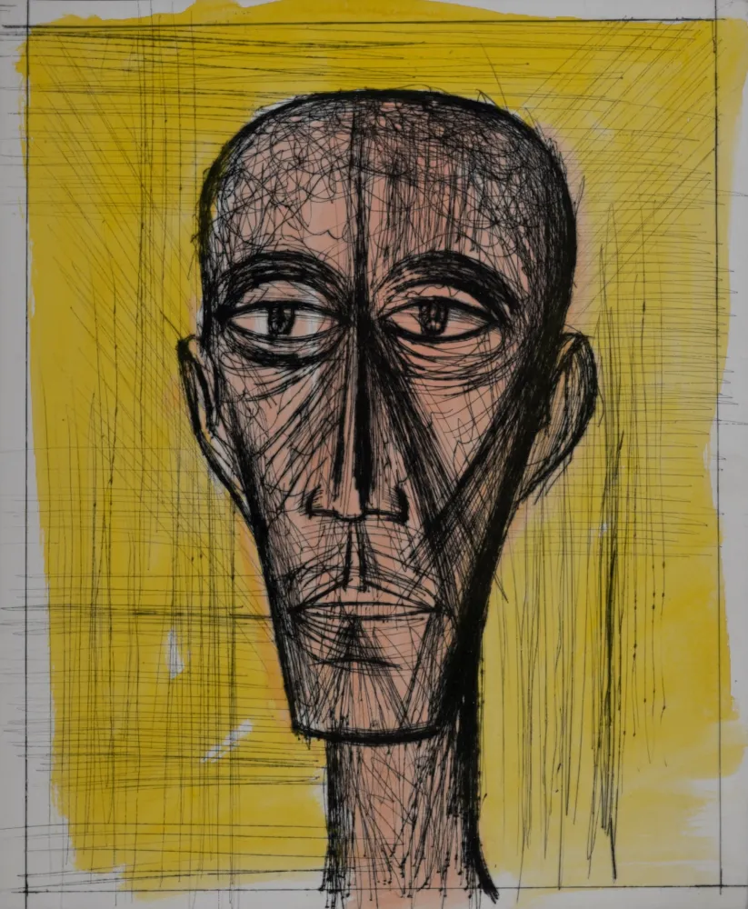 Grabado Buffet - Voyages fantastiques de Cyrano de Bergerac, 1958