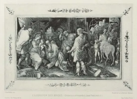 Aguafuerte Y Aguatinta Buhot - L'adoration des mages