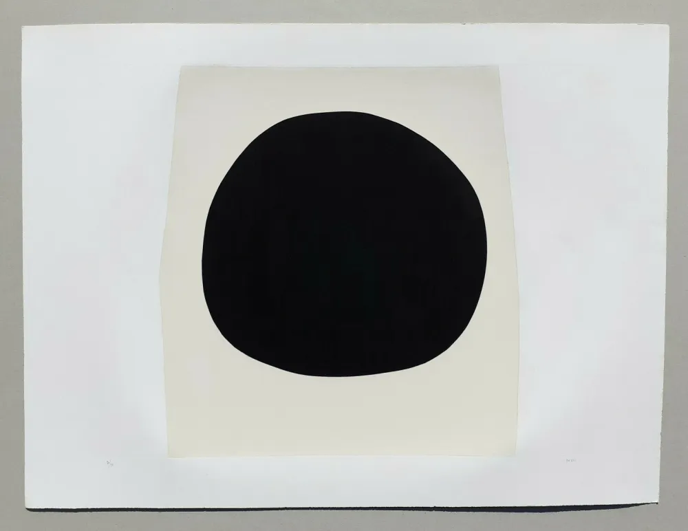 Litografía Burri - Bianchi e neri I - Tavola F