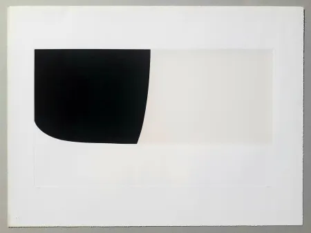 Litografía Burri - Bianchi e neri II-B