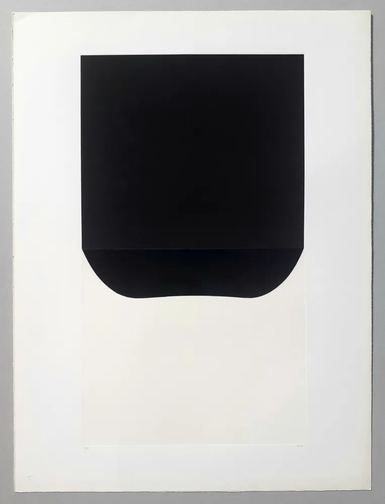 Litografía Burri - Bianchi e neri II-D