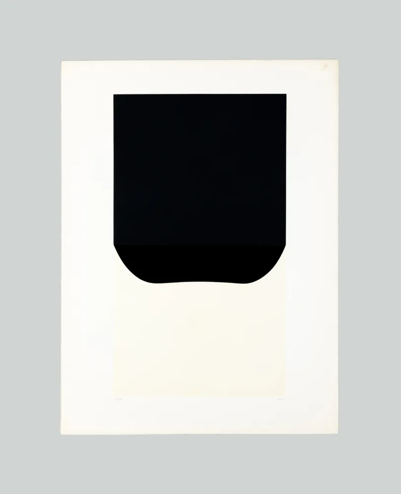 Litografía Burri - Bianchi e neri II-D