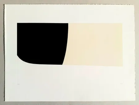 Litografía Burri - Bianchi e neri II