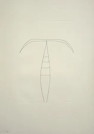 Grabado Burri - Senza titolo