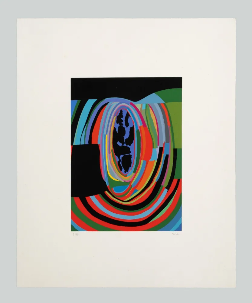 Serigrafía Burri - Serigrafia 1-B