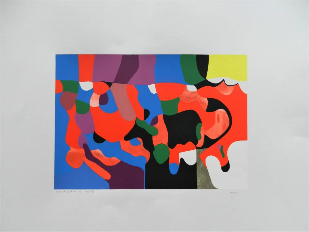 Serigrafía Burri - Sestante 12