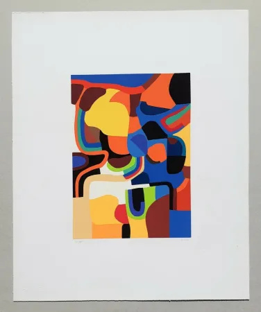 Serigrafía Burri - Trittico E - Serigrafia 3-E