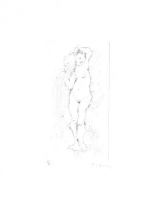 Grabado Bury - Au bord du canal
