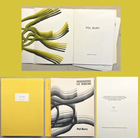 Libro Ilustrado Bury - Derrière le Miroir n° 178. POL BURY. Janvier 1969. TIRAGE DE LUXE SIGNÉ..