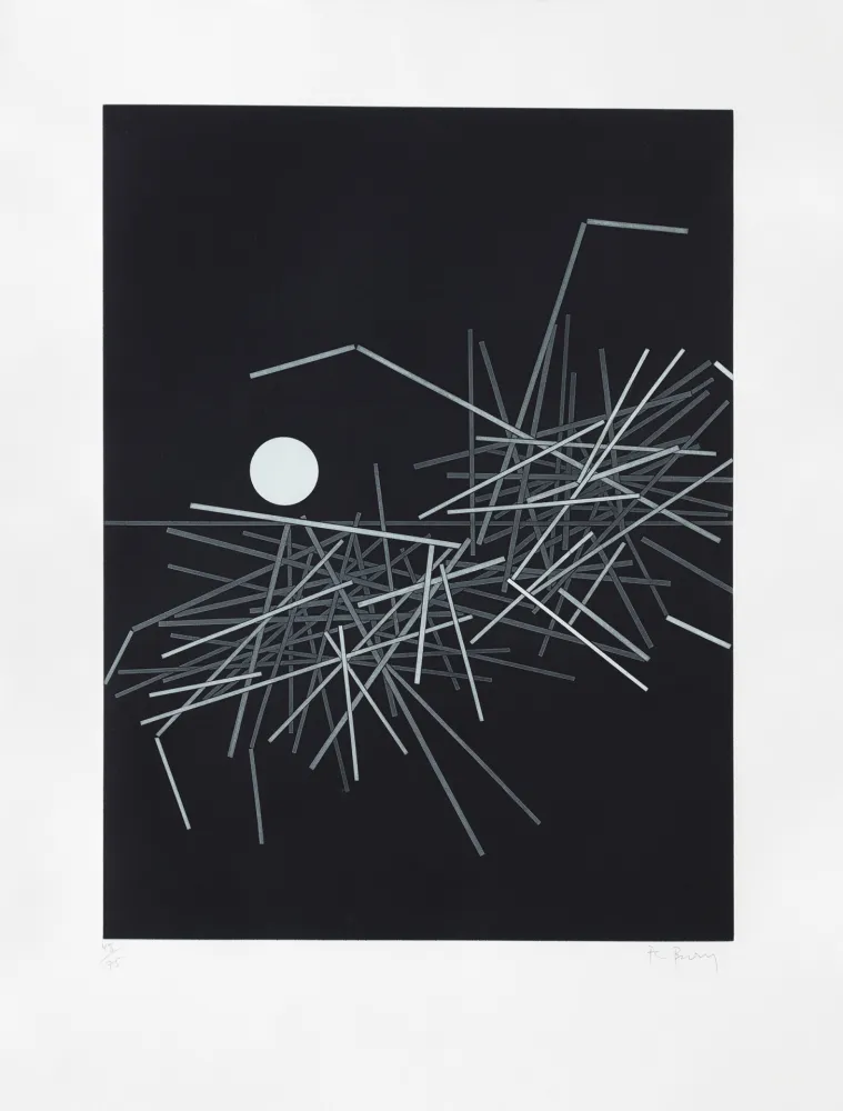 Grabado Bury - Horizontale avec disques et barres