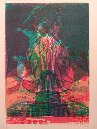 Litografía Bury - Liberty