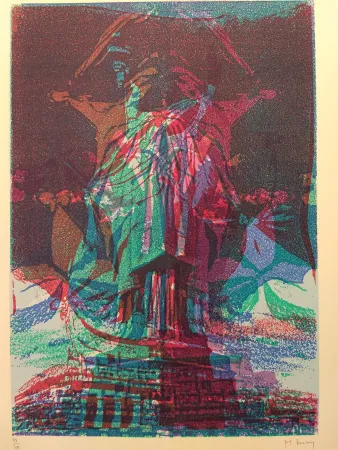 Litografía Bury - Liberty