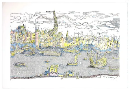 Litografía Bury - Sans titre