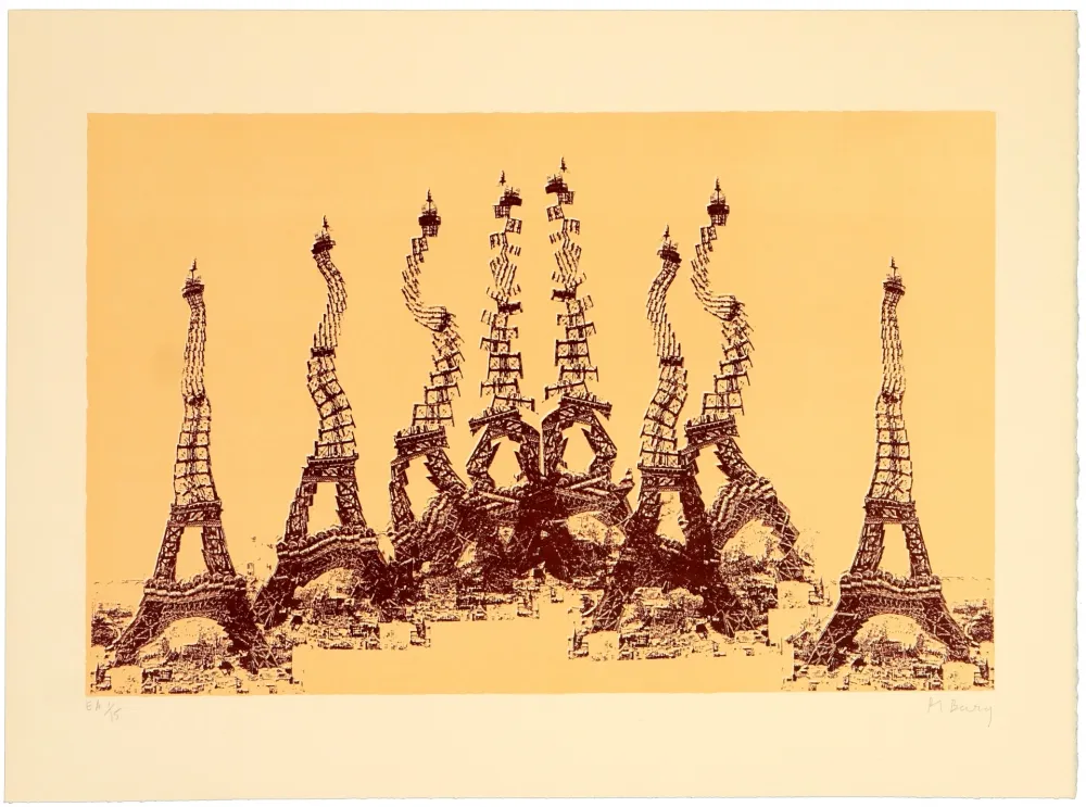 Litografía Bury - Sans titre