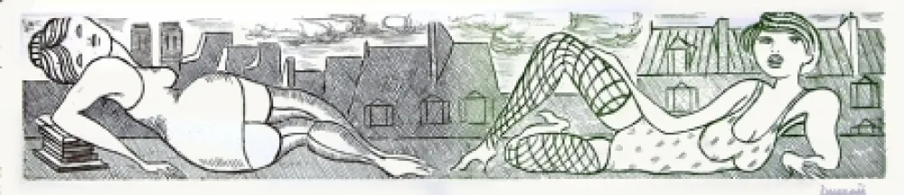 Aguafuerte Y Aguatinta Buzzati - Senza titolo