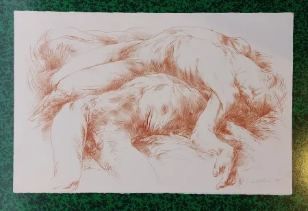 Litografía Caballero - NU 
