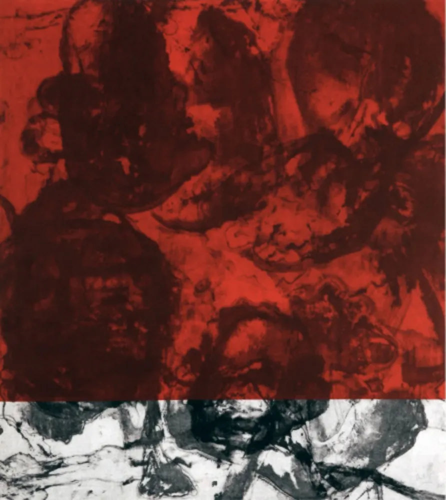 Aguatinta Cabrita Reis - E as estrelas do céu cairam na terra....III