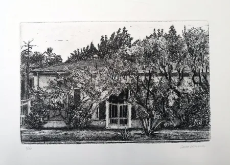 Aguafuerte Cacciarini - Il villino