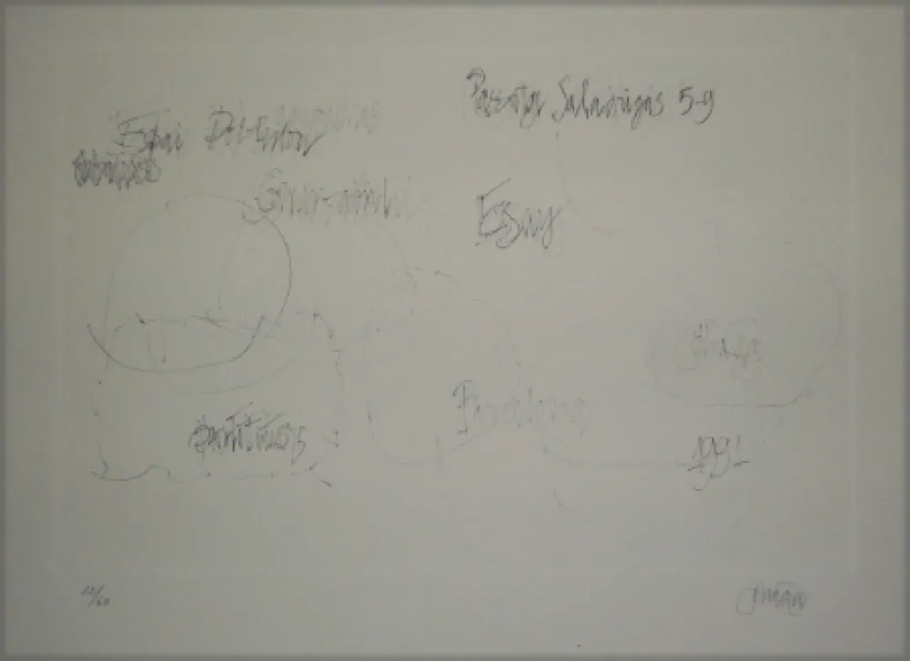 Litografía Cage - Essays