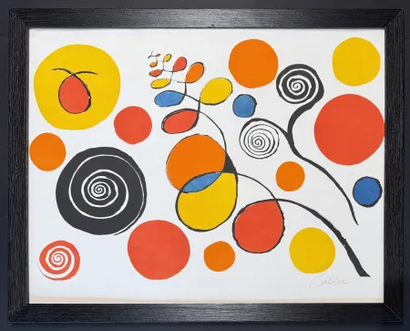 Litografía Calder - Alexander Calder (1898 - 1976) - Blue Sun EA - Color lithograph on paper - 1960