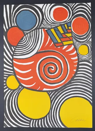Litografía Calder - Alexander Calder (1898–1976) - Clown - Color lithograph - 1976