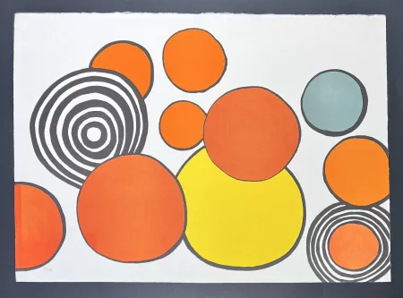Litografía Calder - Alexander Calder (1898–1976) - Taches de rousseurs from la mémoire élémentaire - color lithograph - 1976